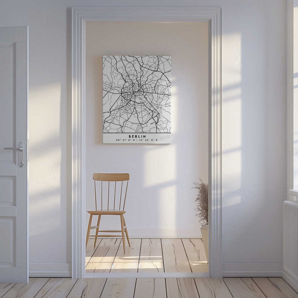 Tablou canvas „Black Maps 13” de Emiliano Deificus