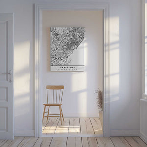 Tablou canvas „Black Maps 09” de Emiliano Deificus