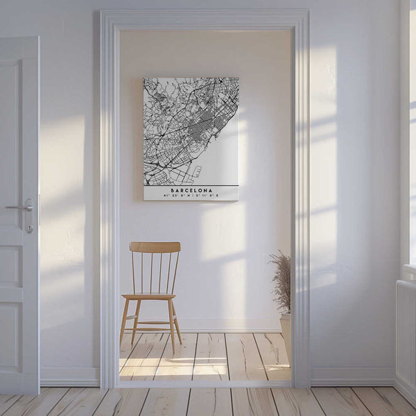 Tablou canvas „Black Maps 09” de Emiliano Deificus