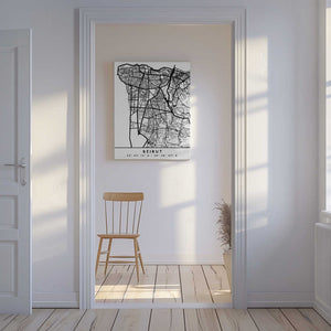 Tablou canvas „Black Maps 11” de Emiliano Deificus