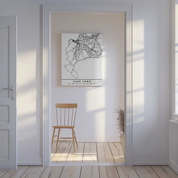 Tablou canvas „Black Maps 18” de Emiliano Deificus