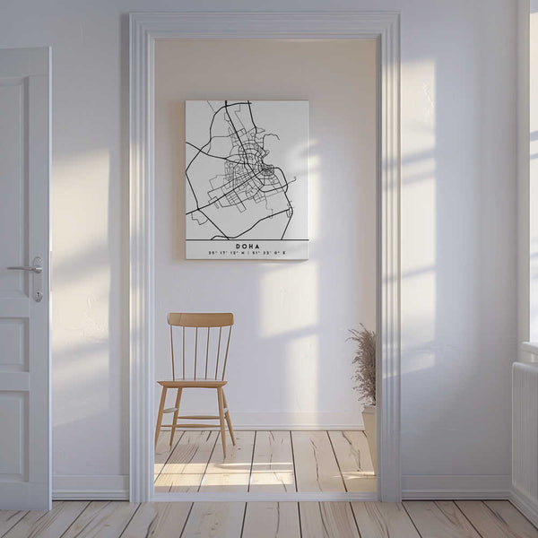 Tablou canvas „Black Maps 26” de Emiliano Deificus