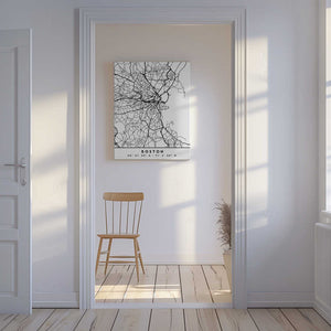 Tablou canvas „Black Maps 16” de Emiliano Deificus