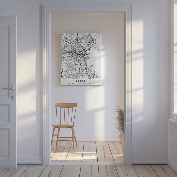 Tablou canvas „Black Maps 16” de Emiliano Deificus