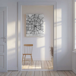 Tablou canvas „Black Maps 24” de Emiliano Deificus