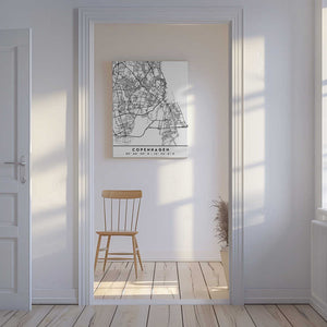 Tablou canvas „Black Maps 23” de Emiliano Deificus
