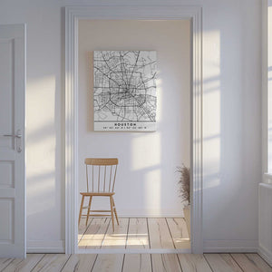 Tablou canvas „Black Maps 34” de Emiliano Deificus