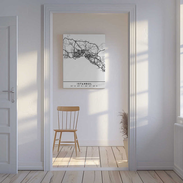 Tablou canvas „Black Maps 35” de Emiliano Deificus