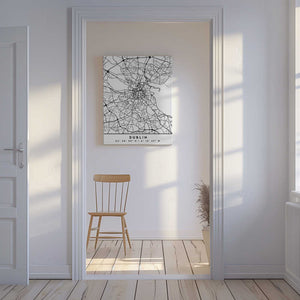 Tablou canvas „Black Maps 28” de Emiliano Deificus