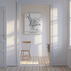 Tablou canvas „Black Maps 48” de Emiliano Deificus