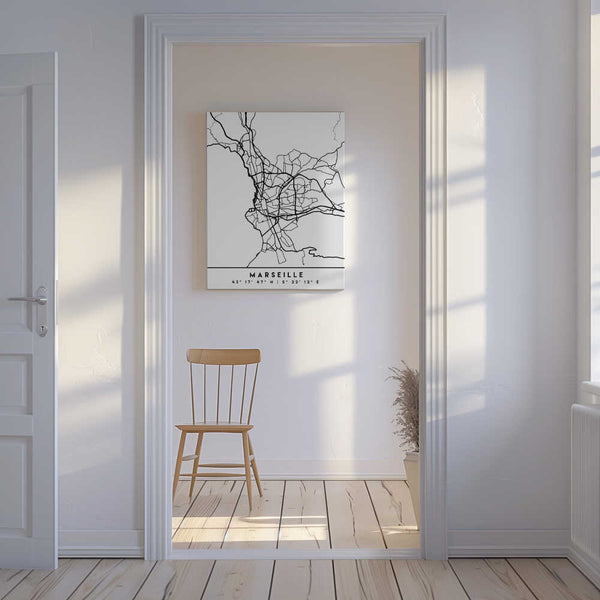 Tablou canvas „Black Maps 48” de Emiliano Deificus