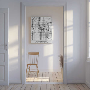 Tablou canvas „Black Maps 55” de Emiliano Deificus