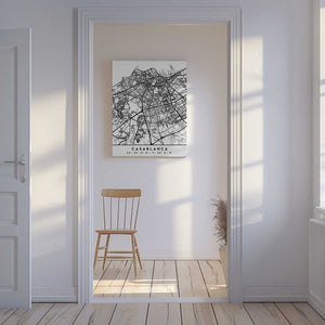Tablou canvas „Black Maps 19” de Emiliano Deificus