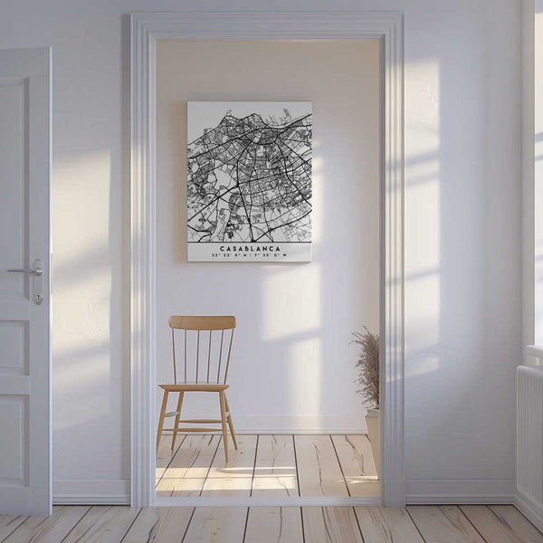 Tablou canvas „Black Maps 19” de Emiliano Deificus