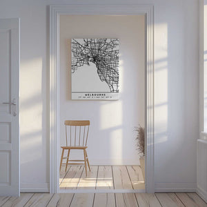 Tablou canvas „Black Maps 50” de Emiliano Deificus