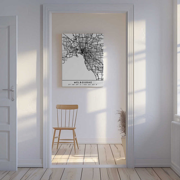 Tablou canvas „Black Maps 50” de Emiliano Deificus