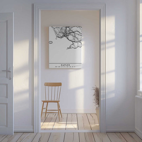 Tablou canvas „Black Maps 58” de Emiliano Deificus