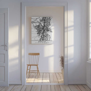 Tablou canvas „Black Maps 49” de Emiliano Deificus