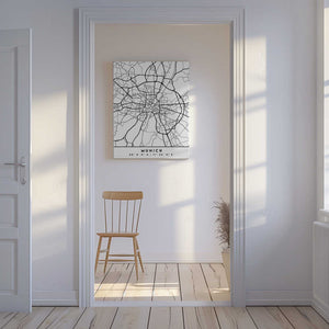 Tablou canvas „Black Maps 57” de Emiliano Deificus