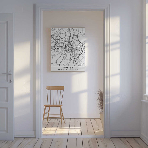 Tablou canvas „Black Maps 57” de Emiliano Deificus