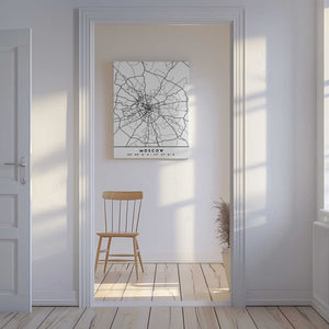 Tablou canvas „Black Maps 56” de Emiliano Deificus