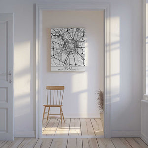 Tablou canvas „Black Maps 54” de Emiliano Deificus