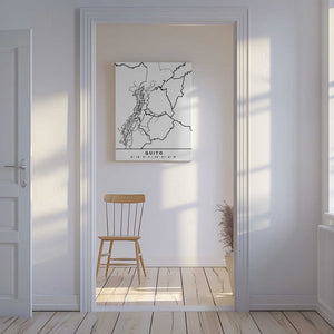 Tablou canvas „Black Maps 70” de Emiliano Deificus