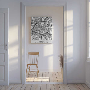 Tablou canvas „Black Maps 64” de Emiliano Deificus