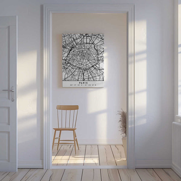 Tablou canvas „Black Maps 64” de Emiliano Deificus