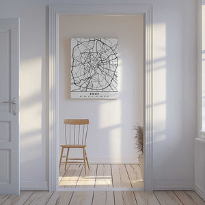 Tablou canvas „Black Maps 72” de Emiliano Deificus