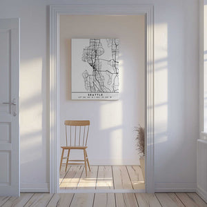 Tablou canvas „Black Maps 78” de Emiliano Deificus
