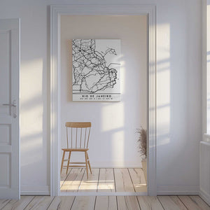 Tablou canvas „Black Maps 71” de Emiliano Deificus