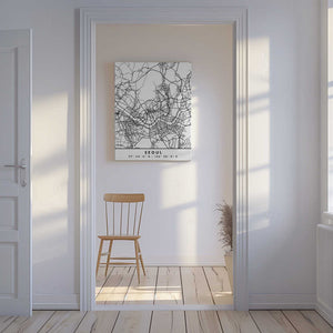 Tablou canvas „Black Maps 79” de Emiliano Deificus