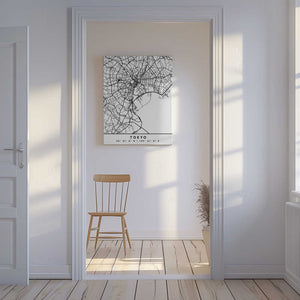 Tablou canvas „Black Maps 88” de Emiliano Deificus