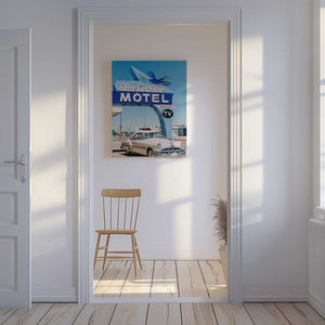 Tablou canvas „Blue Swallow Motel” de Bethany Young