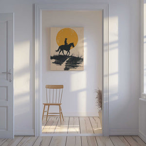 Tablou canvas „Cowboy In the Sunset” de Andreas Magnusson