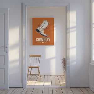 Tablou canvas „Cowboy Boots Vintage” de Pictufy Studio