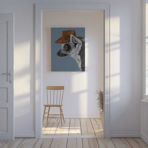 Tablou canvas „Felix The Cowboy Lemur” de Anyone Can Yeehaw