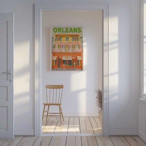 Tablou canvas „New Orleans Louisiana Vintage Travel Poster” de The Whiskey Ginger