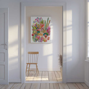 Tablou canvas „Flowering Succulent And Cacti Garden” de uta krogmann