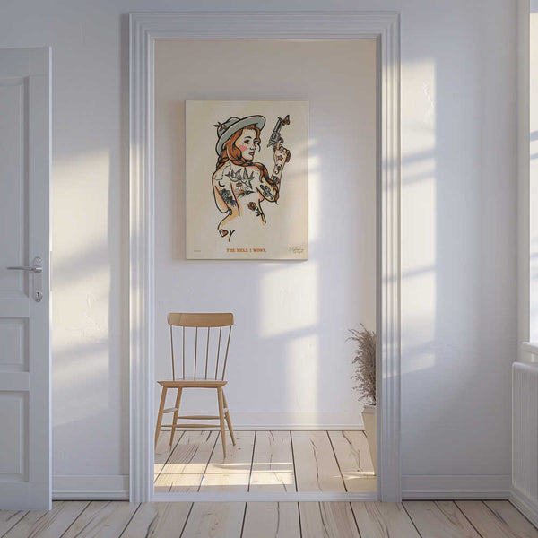 Tablou canvas „The Hell I Wont Print 16x20” de The Whiskey Ginger