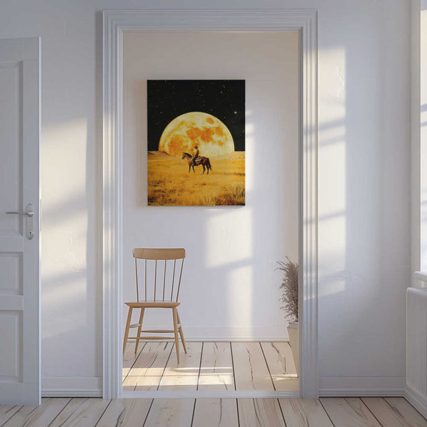 Tablou canvas „Lunar Cowboy” de Taudalpoi