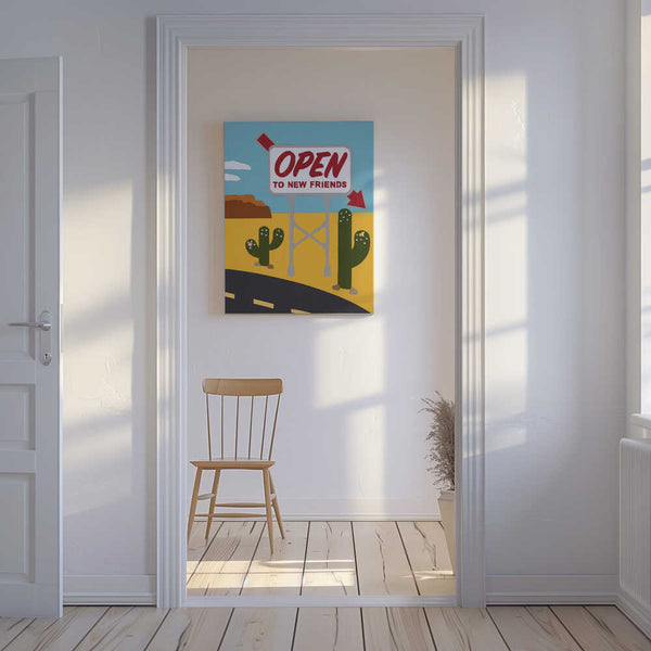 Tablou canvas „Open To New Friends” de Rankin Willard