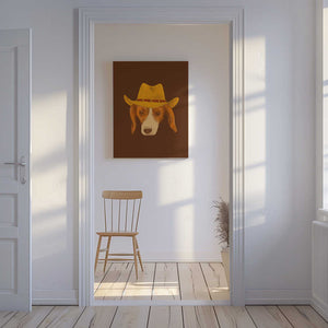 Tablou canvas „Nala The Cutest Cowgirl Pup” de Anyone Can Yeehaw