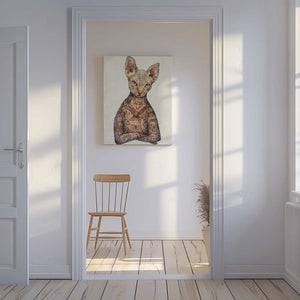 Tablou canvas „Stylish Tattoo Cat” de Mike Koubou