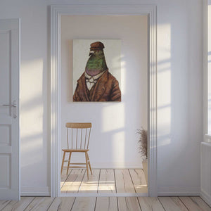 Tablou canvas „Pigeon Dressed In Vintage Attire” de Mike Koubou