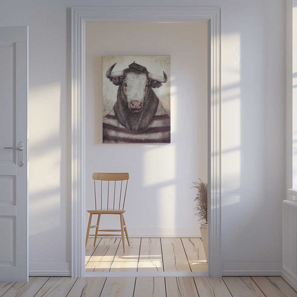 Tablou canvas „Bovine Chic Style” de Mike Koubou