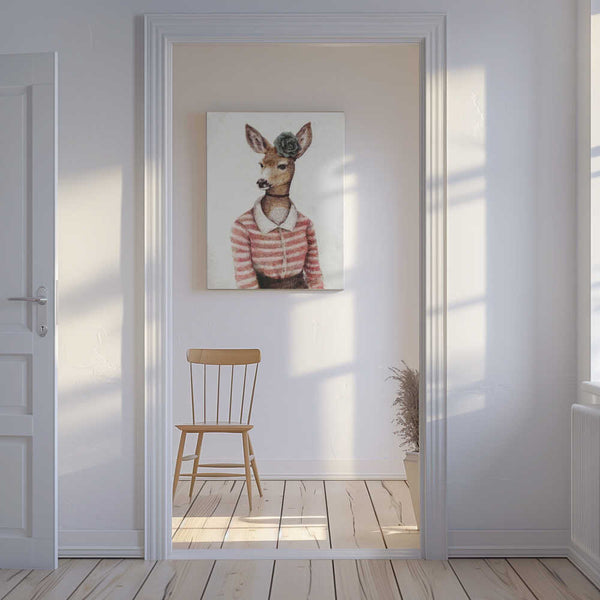 Tablou canvas „A Deer With A Human Body Shape” de Mike Koubou