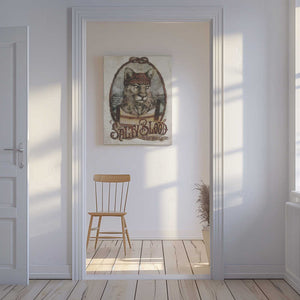 Tablou canvas „Oceanic Feline” de Mike Koubou