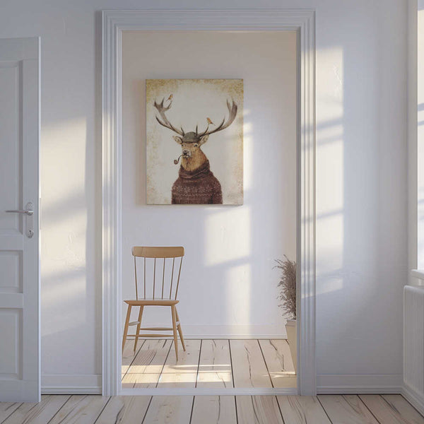 Tablou canvas „Winter Stag” de Mike Koubou